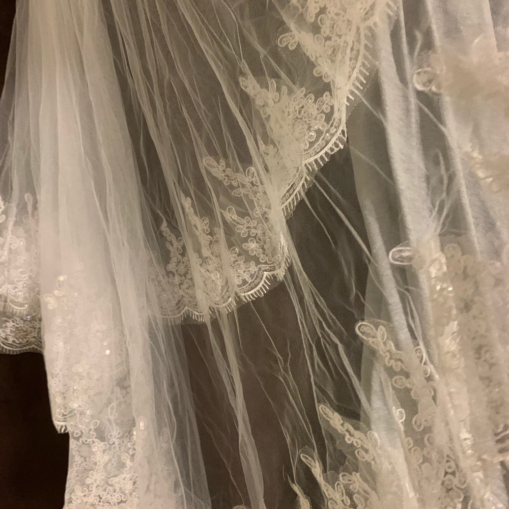 Bridal veil never worn